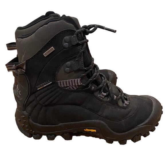 Mettle Winter Chameleon tHERMO 8 Waterproof Hicking Black Boots Vibram Sole 6us - Picture 5 of 6